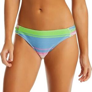 Jessica Simpson Colorful Striped Bikini Bottom size XL NWT